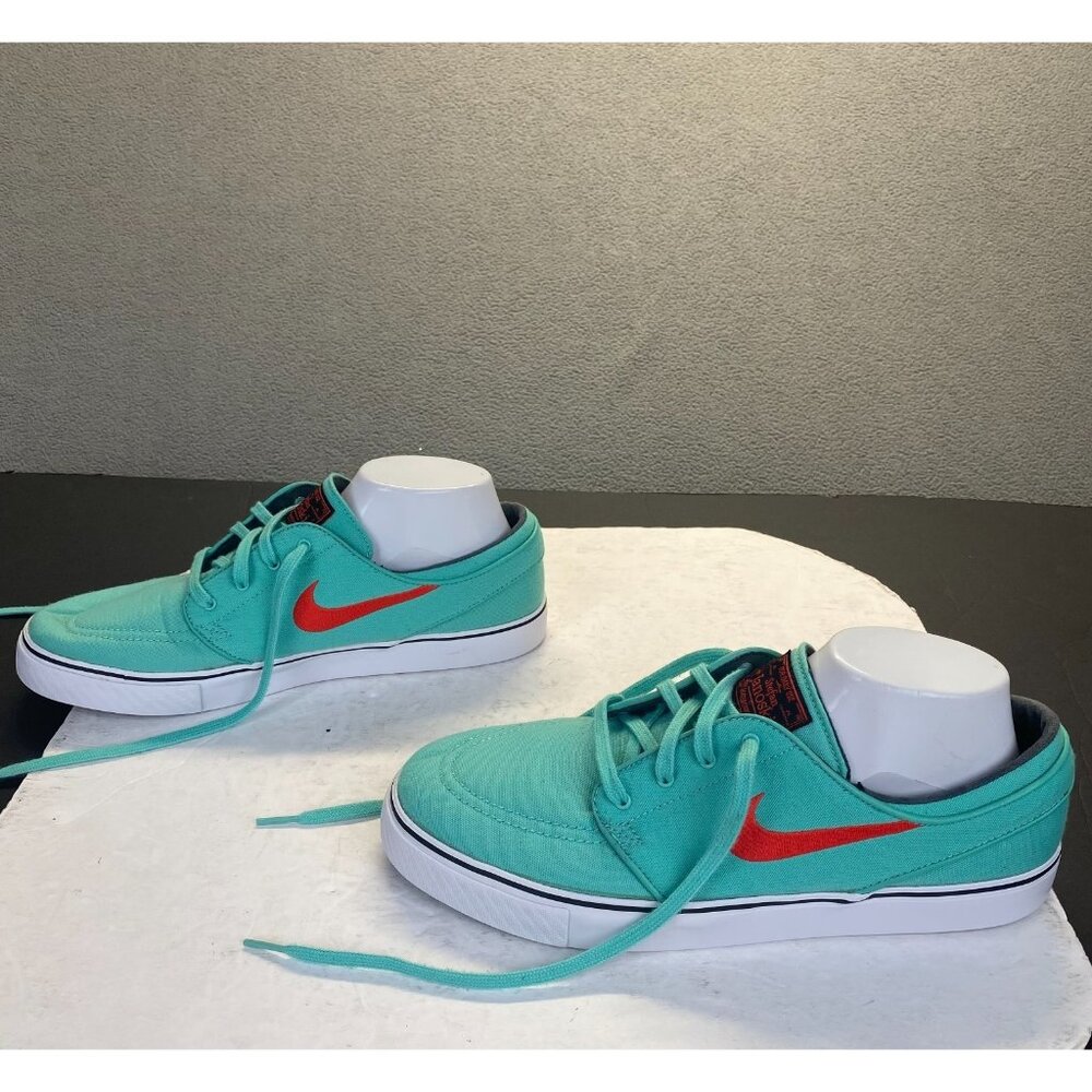 Nike Sb Stefan Janoski Zoom Canvas Shoes Crystal Mint Skateboarding Mens 10.5